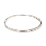 Load image into Gallery viewer, 2mm Hollow Platinum Bangle Lightweight for Women JL PTB 1101
