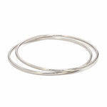 Load image into Gallery viewer, 2mm Hollow Platinum Bangle Lightweight for Women JL PTB 1101
