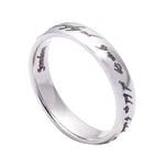 Load image into Gallery viewer, Rings of Love - Platinum Bands with Elvish Poem Engraved JL PT 438

