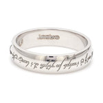 Load image into Gallery viewer, Rings of Love - Platinum Bands with Elvish Poem Engraved JL PT 438
