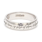 Load image into Gallery viewer, Rings of Love - Platinum Bands with Elvish Poem Engraved JL PT 438
