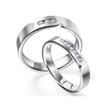 Load image into Gallery viewer, Serendipity Platinum Love Bands with Diamonds JL PT 527
