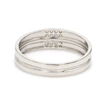 Load image into Gallery viewer, Simple 2 &amp; 4 Row Platinum Love Bands JL PT 120
