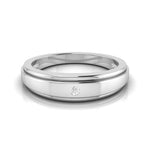 Load image into Gallery viewer, Simple His &amp; Designer Her Platinum Couple Rings with Diamonds JL PT 531
