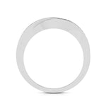 Load image into Gallery viewer, Simple His &amp; Designer Her Platinum Couple Rings with Diamonds JL PT 531
