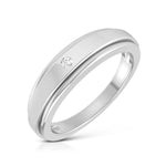 Load image into Gallery viewer, Simple His &amp; Designer Her Platinum Couple Rings with Diamonds JL PT 531
