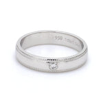 Load image into Gallery viewer, Single Diamond Milgrain Platinum Couple Rings JL PT 539
