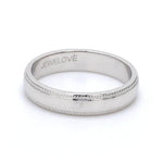 Load image into Gallery viewer, Single Diamond Milgrain Platinum Couple Rings JL PT 539
