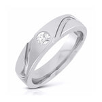 Load image into Gallery viewer, Single Diamond Platinum Ring for Men JL PT B-15
