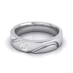 Load image into Gallery viewer, Single Diamond Platinum Ring for Men JL PT B-15
