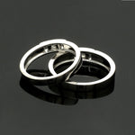 Load image into Gallery viewer, Single Diamond Platinum Wedding Bands JL PT 242
