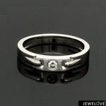 Load image into Gallery viewer, Single Diamond Platinum Wedding Bands JL PT 242
