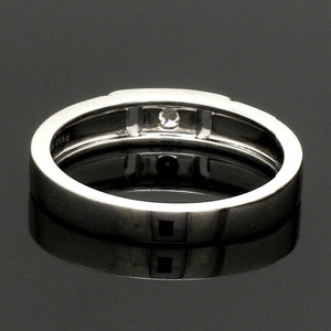 Single Diamond Platinum Wedding Bands JL PT 242