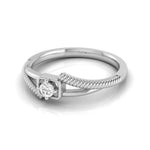 Load image into Gallery viewer, Single Diamond Rope Style Platinum Couple Rings JL PT 623

