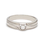 Load image into Gallery viewer, Single Diamond Rope Style Platinum Couple Rings JL PT 623

