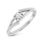 Load image into Gallery viewer, Single Diamond Rope Style Platinum Couple Rings JL PT 623
