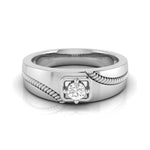 Load image into Gallery viewer, Single Diamond Rope Style Platinum Couple Rings JL PT 623
