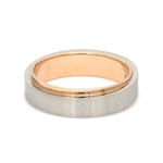 Load image into Gallery viewer, Slanting Platinum &amp; Rose Gold Couple Rings JL PT 635
