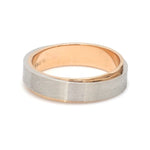 Load image into Gallery viewer, Slanting Platinum &amp; Rose Gold Couple Rings JL PT 635
