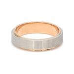 Load image into Gallery viewer, Slanting Platinum &amp; Rose Gold Couple Rings JL PT 635
