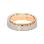 Load image into Gallery viewer, Slanting Platinum &amp; Rose Gold Couple Rings JL PT 635

