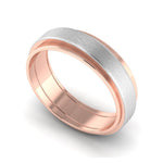 Load image into Gallery viewer, Slanting Platinum &amp; Rose Gold Couple Rings JL PT 635
