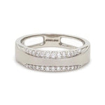 Load image into Gallery viewer, Complementary Platinum Love Bands with Pathways JL PT 211
