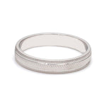 Load image into Gallery viewer, Textured Plain Platinum Ring with Grooves for Men JL PT 618
