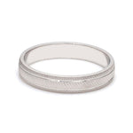 Load image into Gallery viewer, Textured Plain Platinum Ring with Grooves for Men JL PT 618
