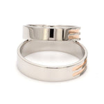 Load image into Gallery viewer, Designer Platinum &amp; Rose Gold Couple Rings JL PT 1129
