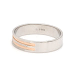 Load image into Gallery viewer, Designer Platinum &amp; Rose Gold Couple Rings JL PT 1129
