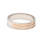 Load image into Gallery viewer, Designer Platinum &amp; Rose Gold Couple Rings JL PT 1129
