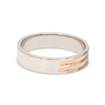 Load image into Gallery viewer, Designer Platinum &amp; Rose Gold Couple Rings JL PT 1129
