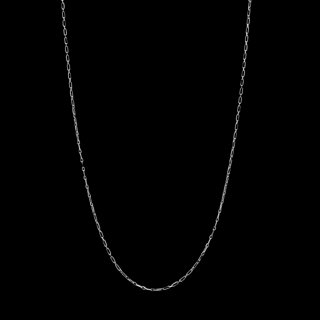 Thin Platinum Chain with Rectangular Links JL PT CH 905   Jewelove.US