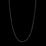 Load image into Gallery viewer, Thin Platinum Chain with Rectangular Links JL PT CH 905
