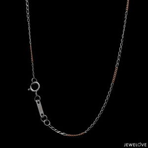 Thin Platinum & Rose Gold Chain for Women JL PT CH 953