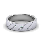 Load image into Gallery viewer, Three Diamond Platinum Love Bands with Slanting Lines JL PT 646
