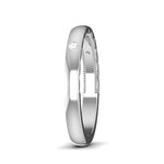 Load image into Gallery viewer, Three Diamond Unisex Platinum Diamond Band with Hidden Milgrain JL PT 6774
