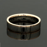 Load image into Gallery viewer, Unique Shape Platinum Love Bands with Rose Gold Border JL PT 648-RG Plain
