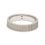 Load image into Gallery viewer, Unique Texture Platinum Love Bands with 2 Diamonds &amp; a Touch of Rose Gold JL PT 914
