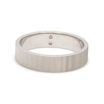 Load image into Gallery viewer, Unique Texture Platinum Love Bands with 2 Diamonds &amp; a Touch of Rose Gold JL PT 914
