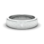 Load image into Gallery viewer, Unique Texture Platinum Ring with Single Diamond JL PT 666
