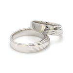 Load image into Gallery viewer, Unisex Platinum Plain Couple Rings JL PT 1153
