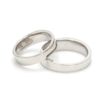 Load image into Gallery viewer, Unisex Platinum Plain Couple Rings JL PT 1153
