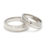 Load image into Gallery viewer, Unisex Platinum Plain Couple Rings JL PT 1153
