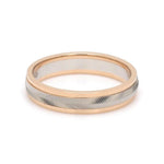 Load image into Gallery viewer, Unisex Platinum &amp; Rose Gold Couple Love Band Rings JL PT 1124
