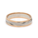 Load image into Gallery viewer, Unisex Platinum &amp; Rose Gold Couple Love Band Rings JL PT 1124
