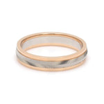 Load image into Gallery viewer, Unisex Platinum &amp; Rose Gold Couple Love Band Rings JL PT 1124
