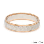 Load image into Gallery viewer, Unisex Platinum &amp; Rose Gold Couple Love Bands JL PT 1365
