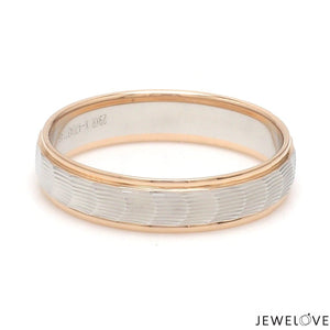 Unisex Platinum & Rose Gold Couple Love Bands JL PT 1365